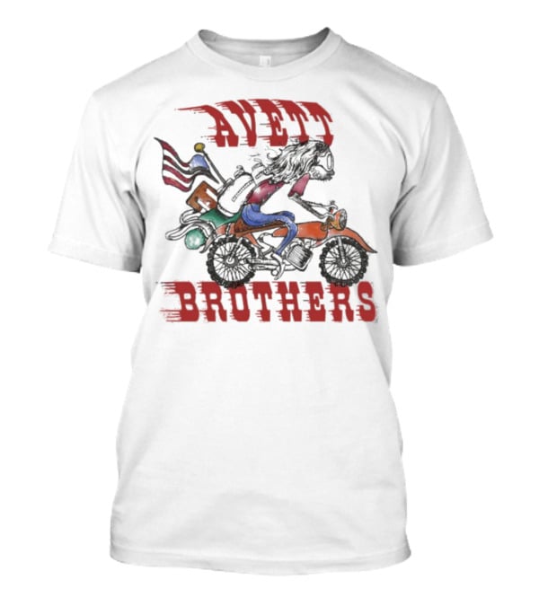Avett Brothers Motorcycle American Flag Rider T-Shirt