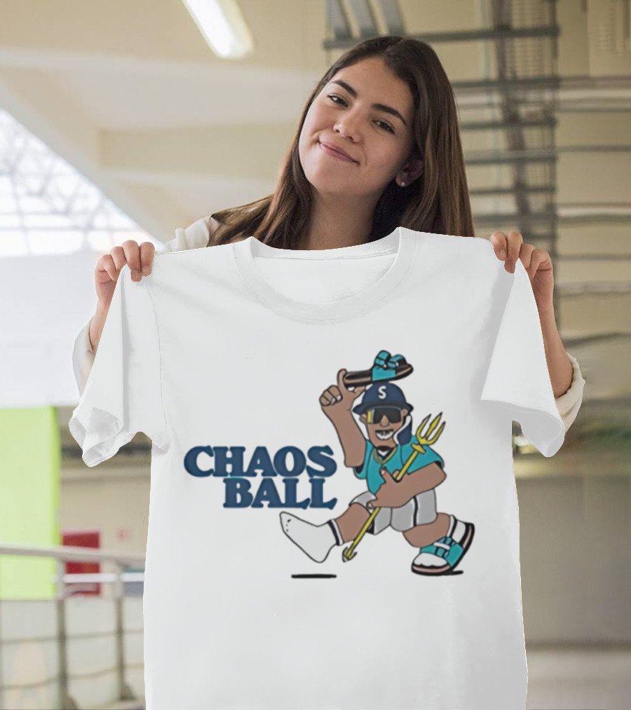 Trillblazin Chaos Ball Seattle Mariners Mascot Design T-Shirt