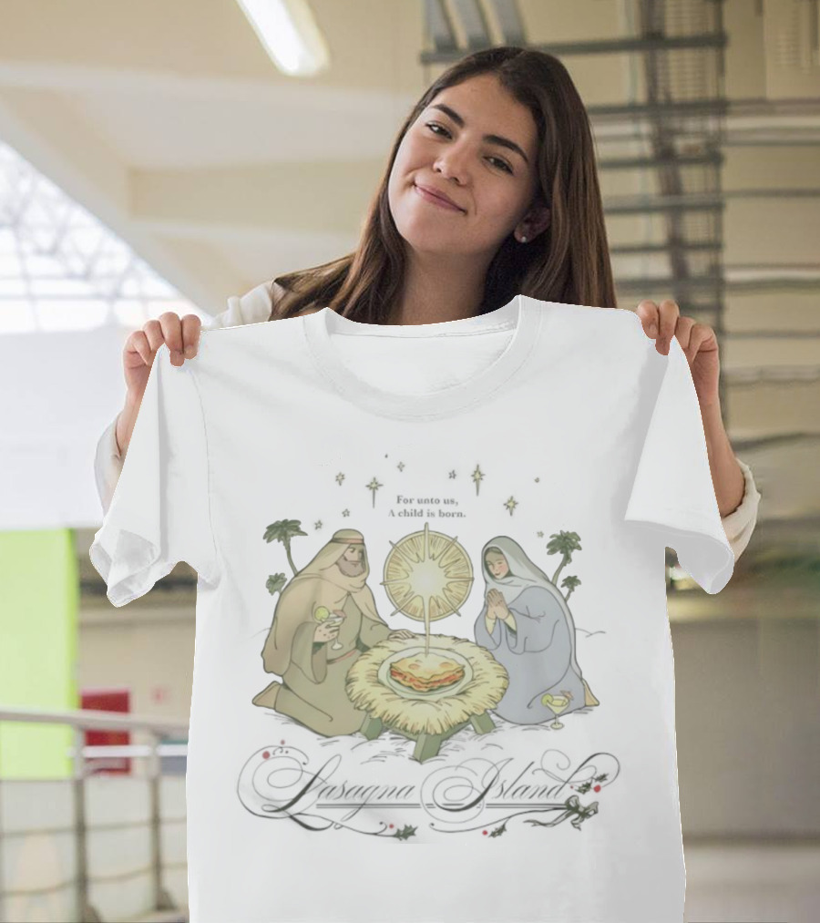 Try Guys Of The Month Dec ’25 Nativity Scene With Lasagna T-Shirt