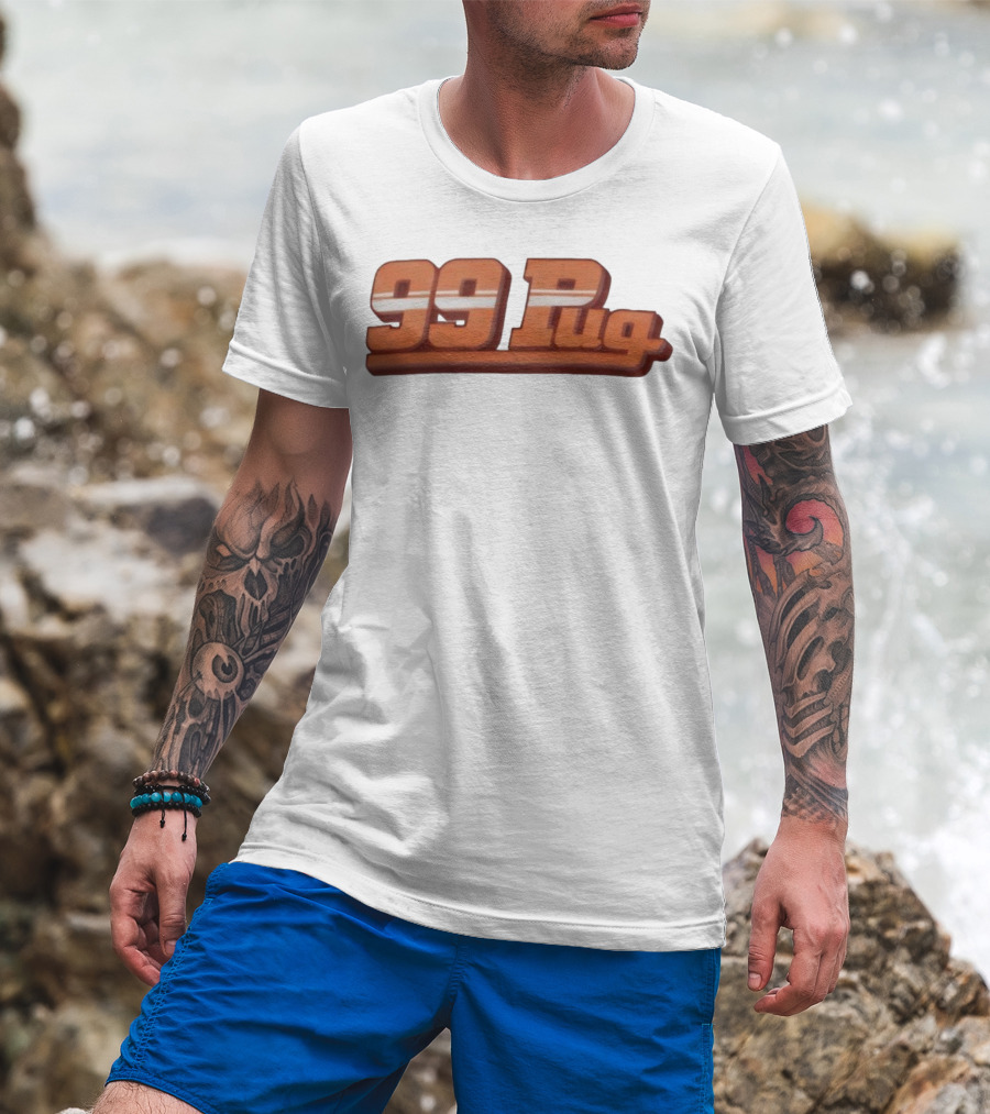 99 Pug Retro Sports Style Bold Font T-Shirt