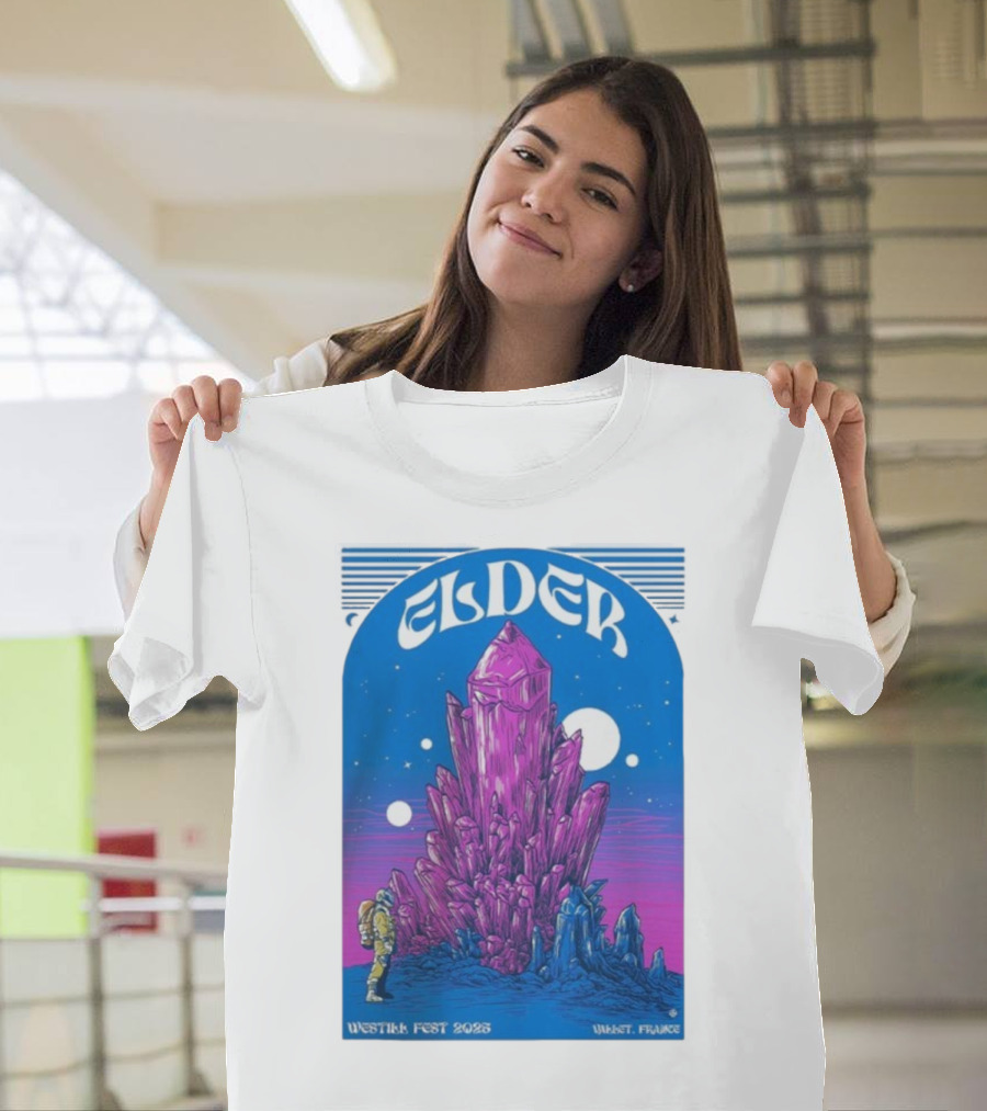 Elder Westill Fest 2025 Vallet France October 31 November 1 Cosmic Crystal Exploration Astronaut T-Shirt