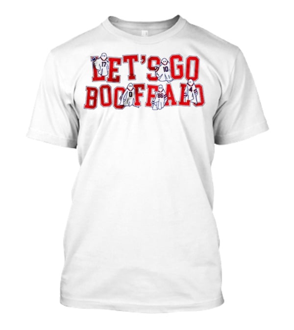 Buffalo Bills NFL 2025 Let's Go Booffalo Ghost Theme T-Shirt