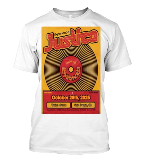 Experience Justice Featuring Kaytranada Live In Stereo October 28th 2025 Viejas Arena San Diego CA T-Shirt