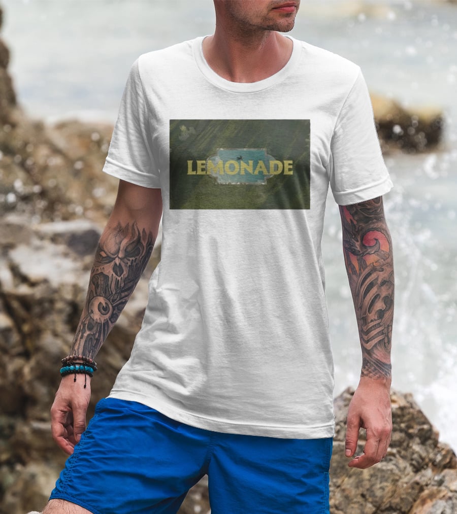 Louis Tomlinson Lemonade Aesthetic Pool Aerial View T-Shirt