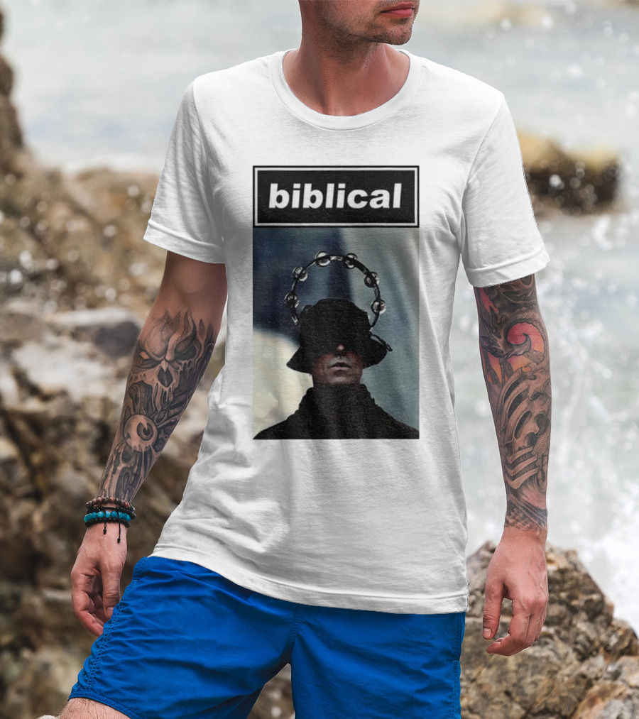 Biblical Liam Gallagher Tambourine Oasis Concert Music Lovers T-Shirt