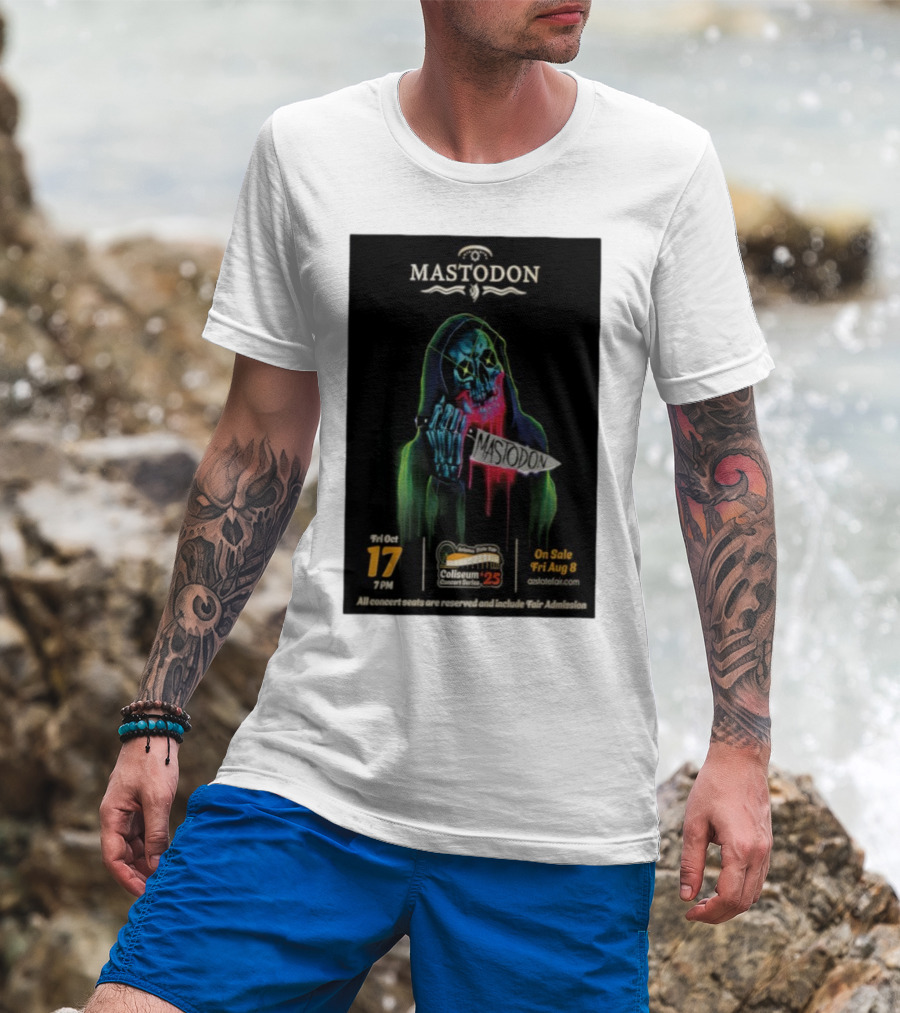 Mastodon Arizona State Fairgrounds 2025 Concert Series October 17 Coliseum T-Shirt