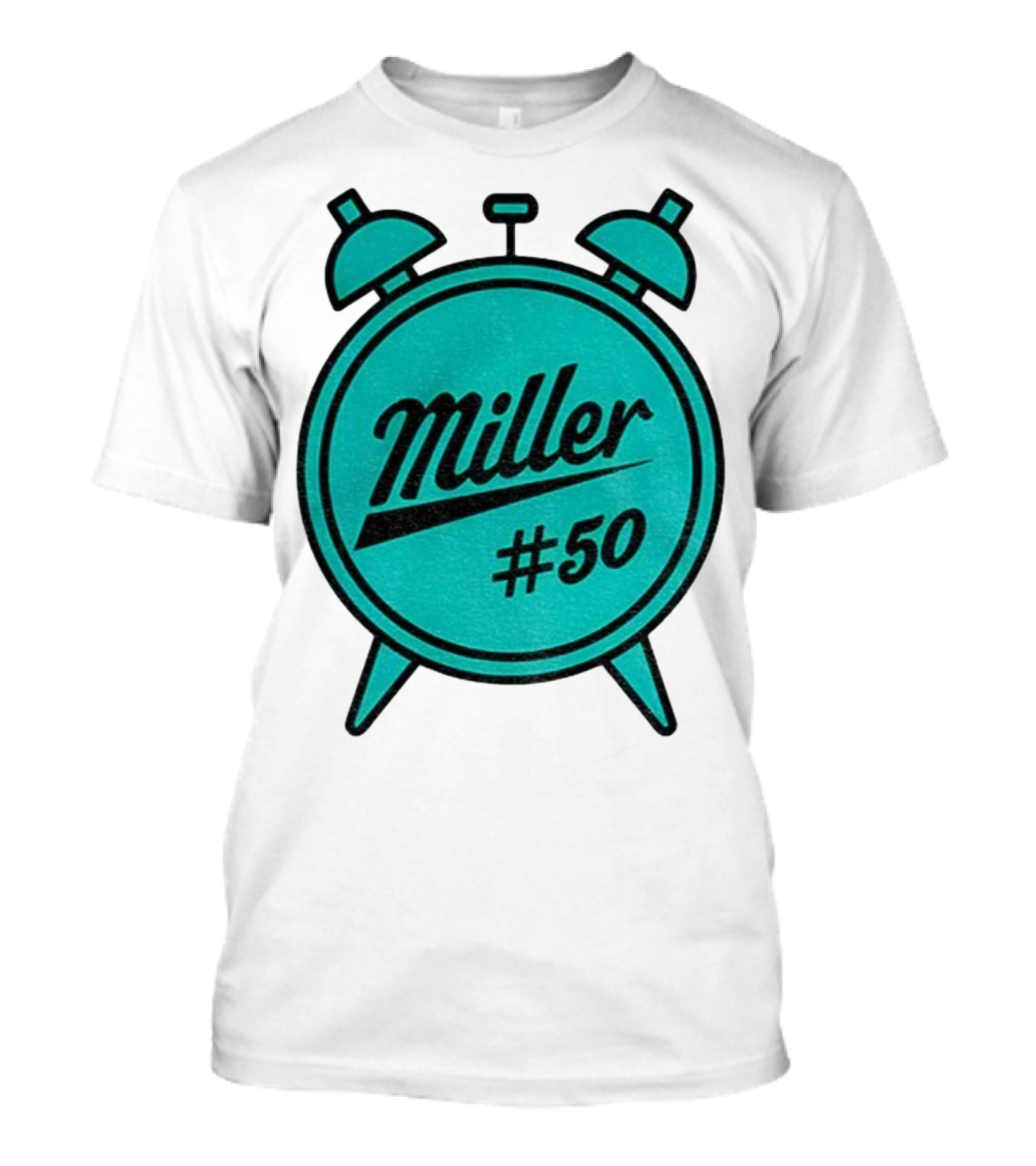 Miller Lite #50 Miller O'Clock Teal Alarm T-Shirt