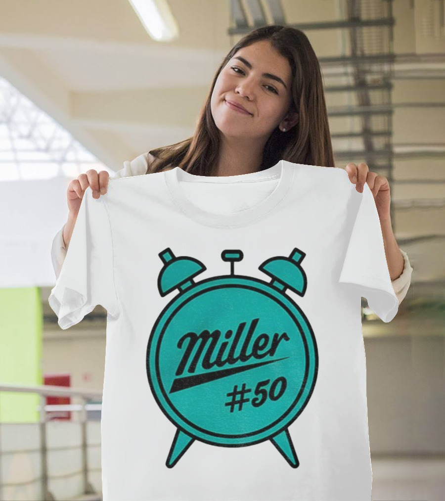Miller Lite #50 Miller O'Clock Teal Alarm T-Shirt