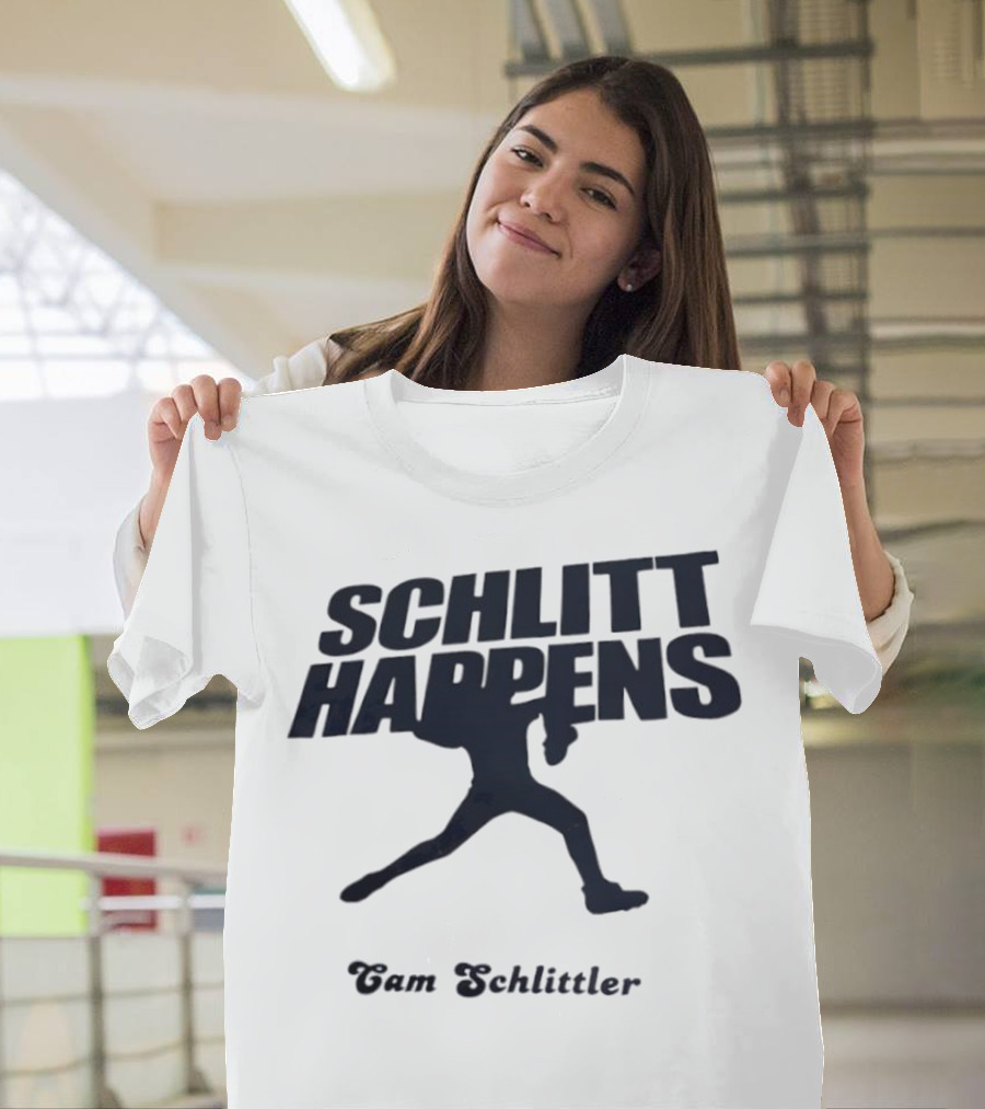New York Baseball Schlitt Happens Cam Schlittler T-Shirt