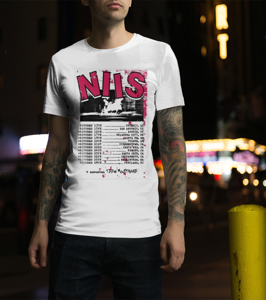 NIS October 2025 Tour San Diego Los Angeles Oakland Denver T-Shirt