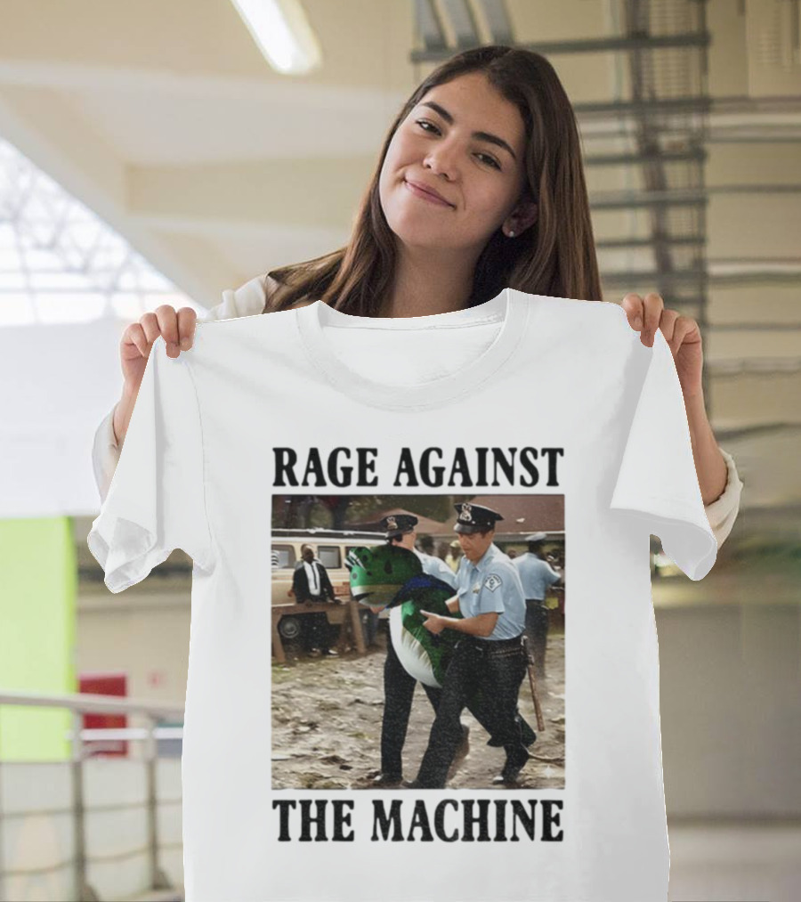Rage Against The Machine Frog Police Scene Portland T-Shirt