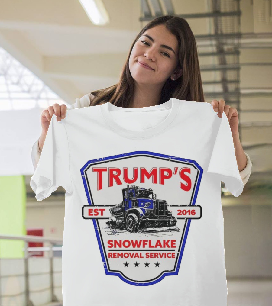 Trump’s Snowflake Removal Service EST 2016 Truck Shield T-Shirt