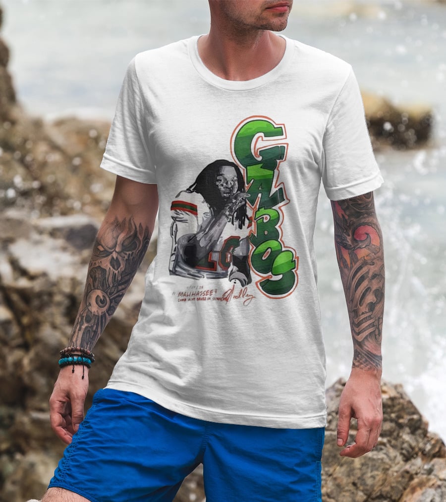 Malachi Toney Gabos Miami Hurricanes Malihassee Signature T-Shirt