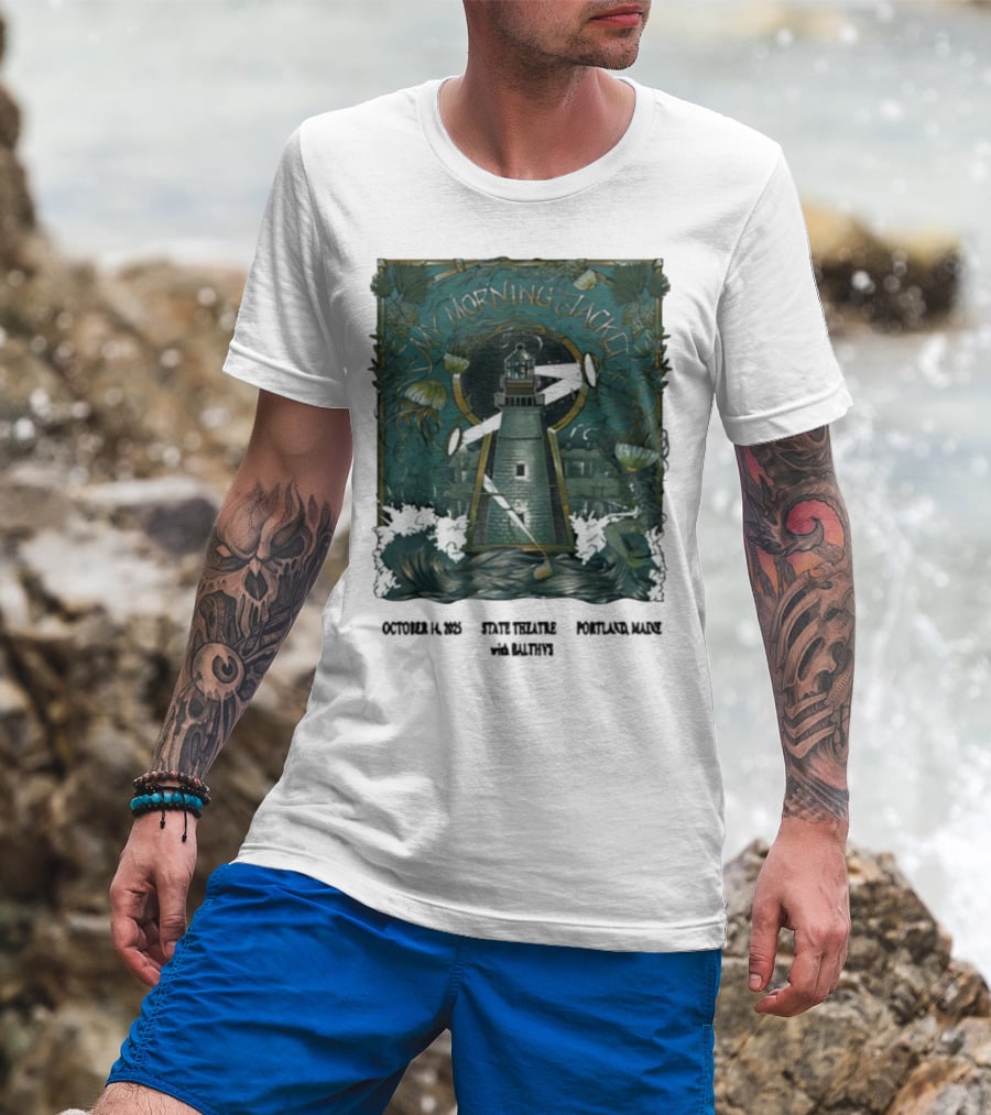 My Morning Jacket Lighthouse Portland ME October 2025 T-Shirt