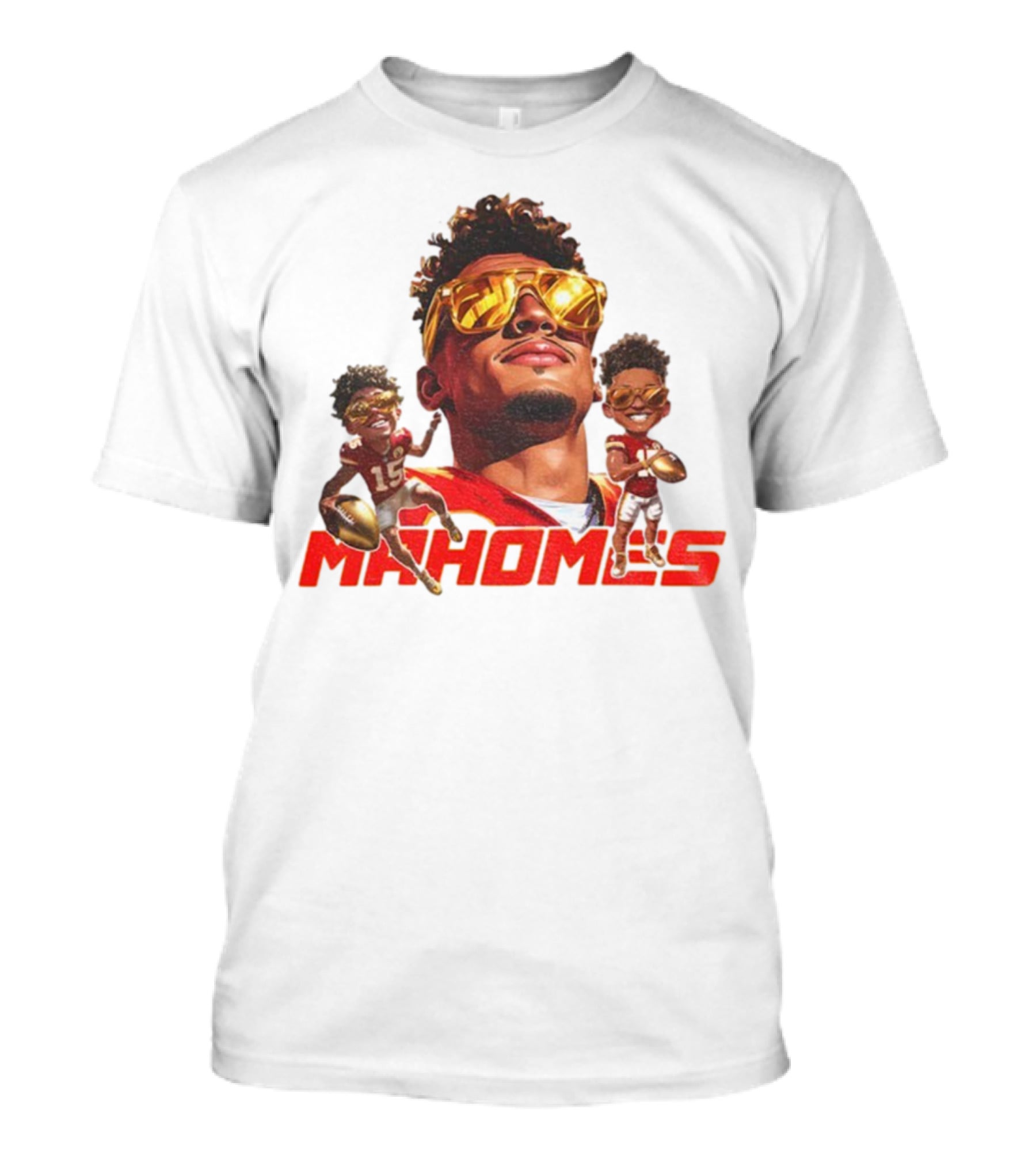 Patrick Mahomes Kansas City Chiefs Football Player Caricature Mahomes 2025 T-Shirt