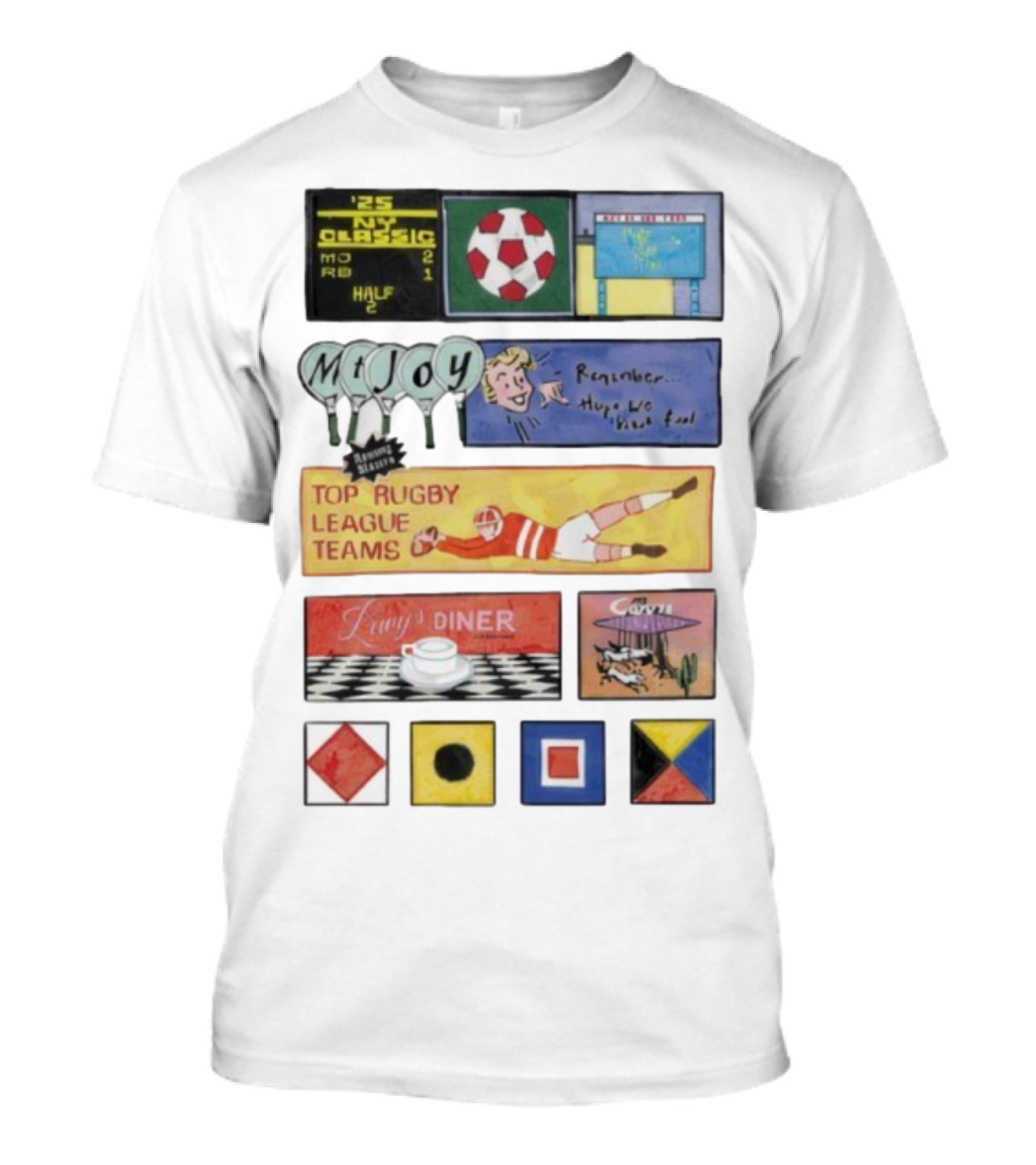 Rowing Blazers X Mt. Joy Top Rugby League Teams Vintage Sports Collaboration T-Shirt