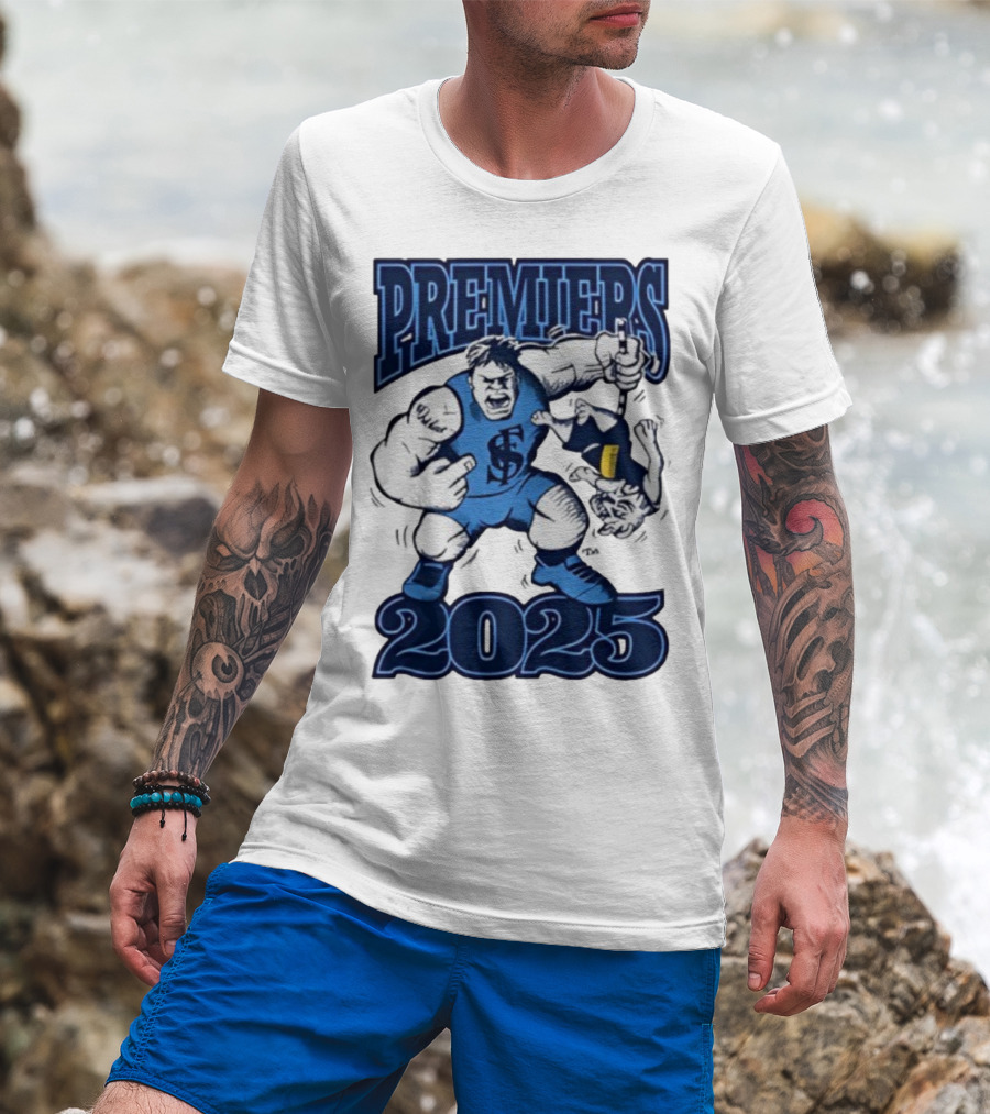 Sturt Football Club Premiers 2025 Mascot Victory Image T-Shirt