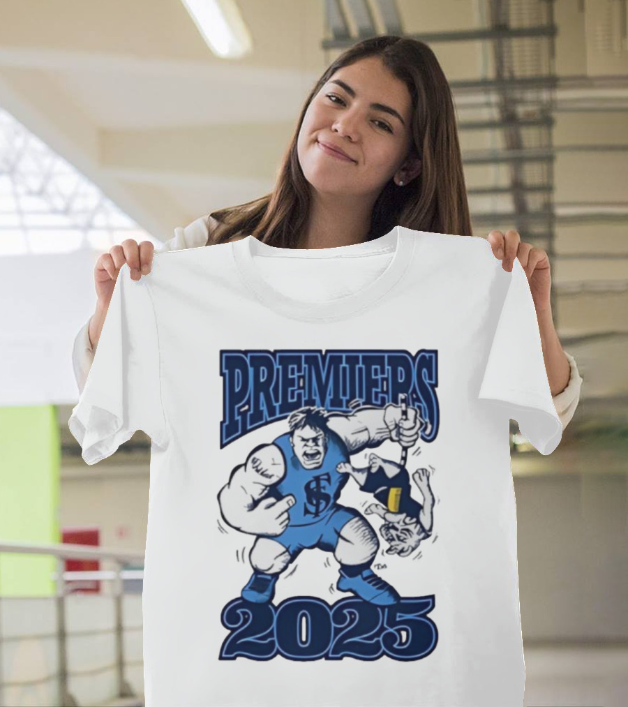Sturt Football Club Premiers 2025 Mascot Victory Image T-Shirt