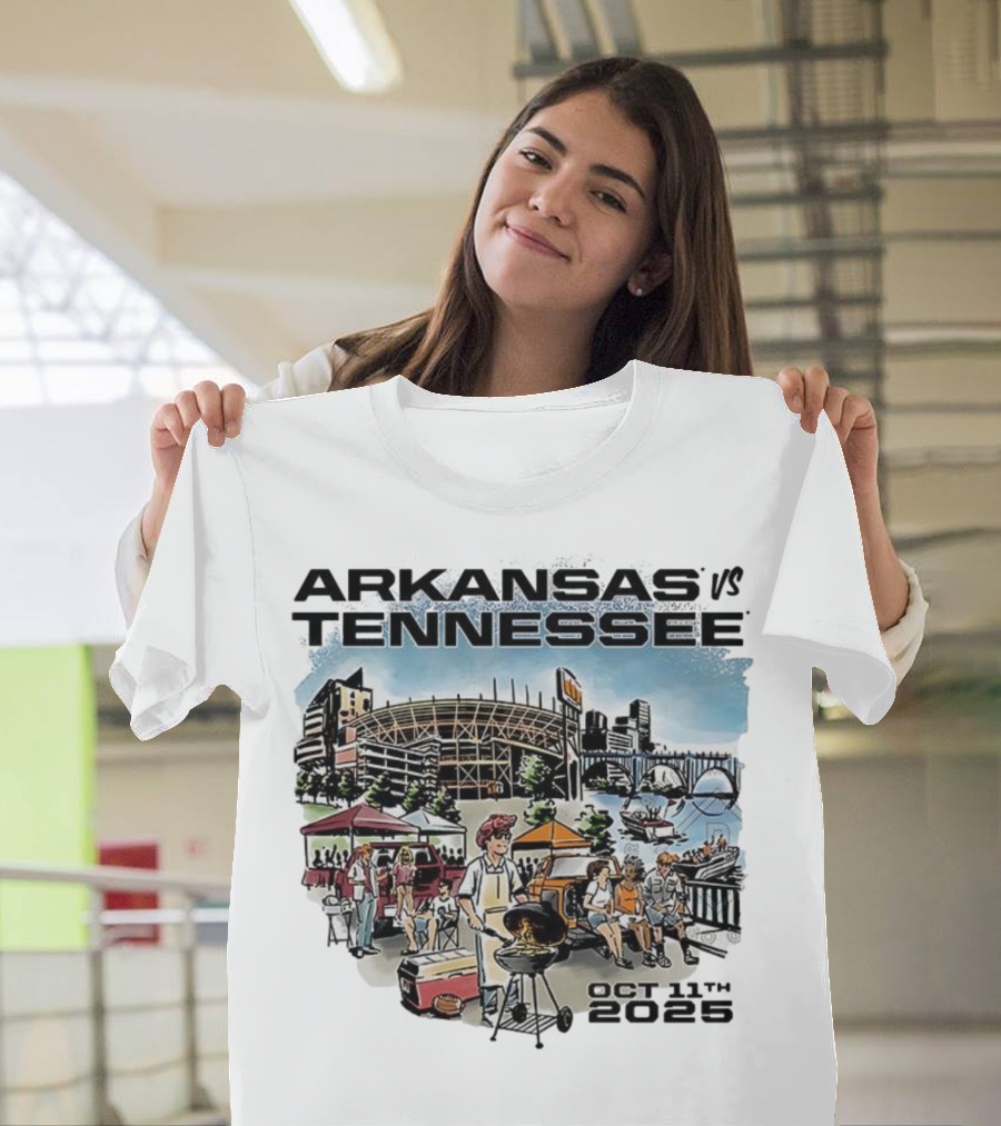 Arkansas Tennessee Tailgate Scene Neyland Stadium October 11th 2025 T-Shirt