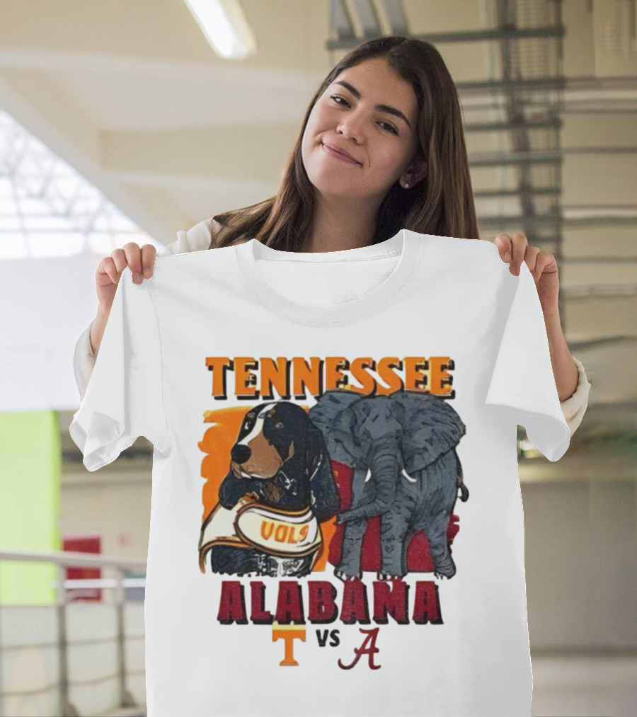 Tennessee Alabama Vols Vs Crimson Tide Mascots Third Saturday October 18 2025 T-Shirt