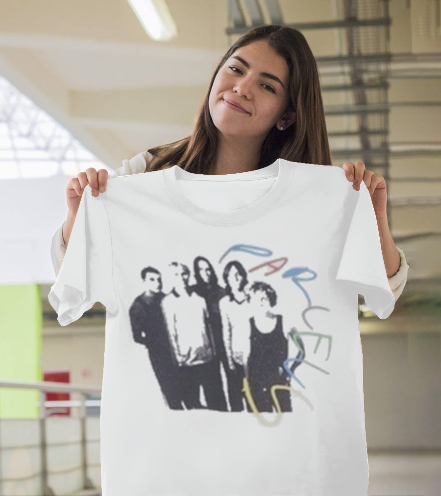 Parcels Scribble Band Silhouettes And Vibrant Abstract Lines T-Shirt