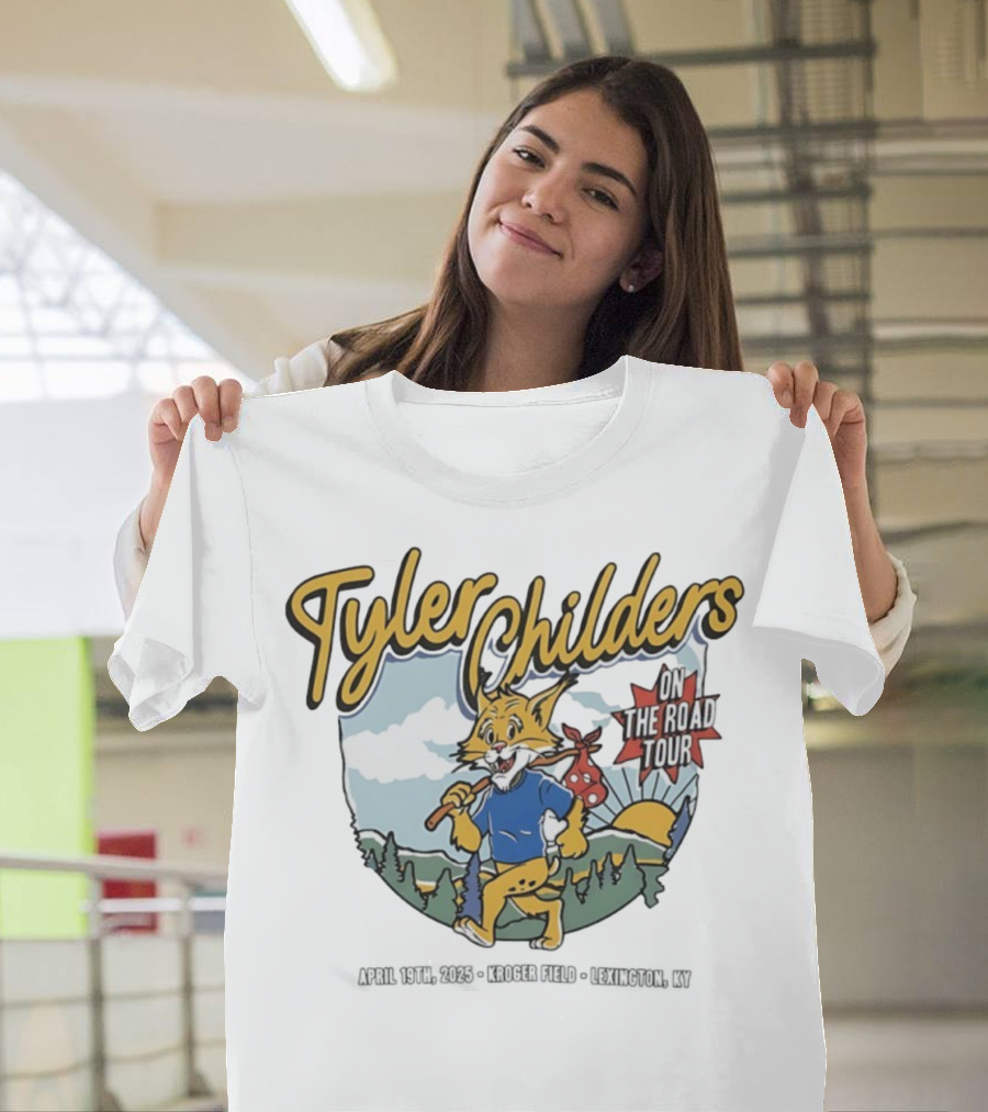 Tyler Childers Wildcat On The Road Tour Forest Sunrise Scene T-Shirt
