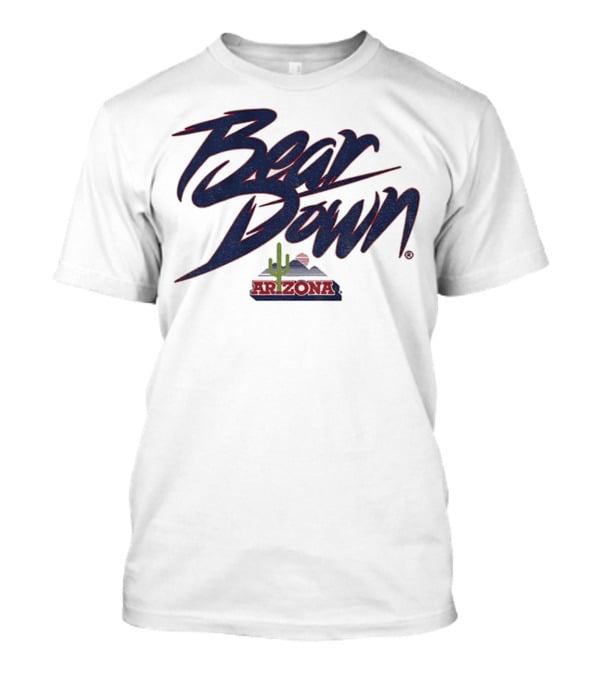 Bear Down Arizona Cactus Wildcats Football 2025 T-Shirt