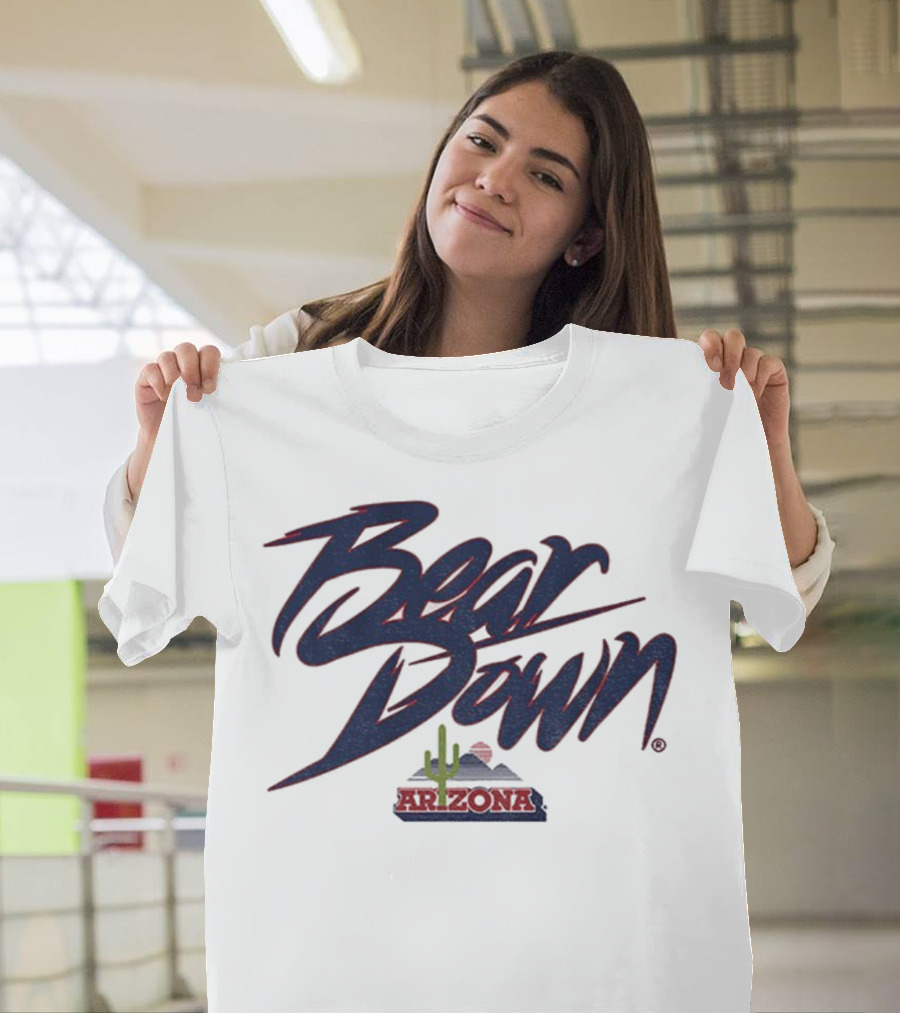 Bear Down Arizona Cactus Wildcats Football 2025 T-Shirt