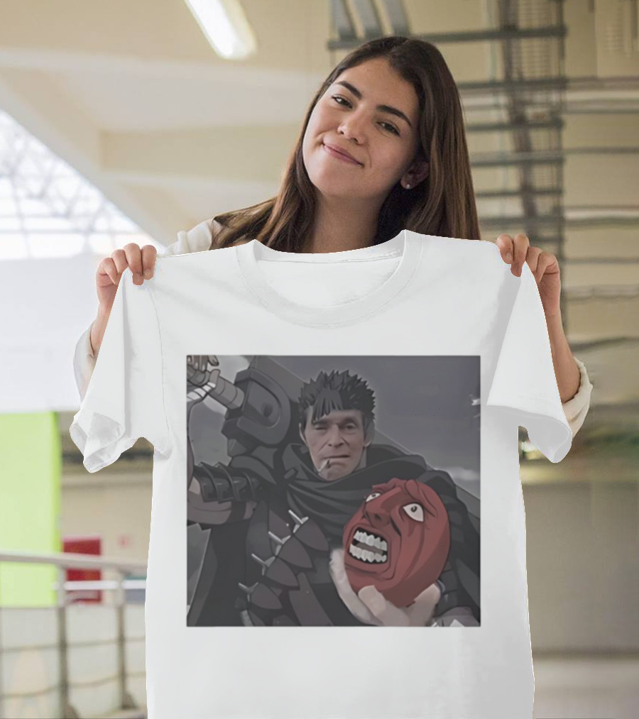 Berserk Guts Willem Dafoe Meme Crossover T-Shirt