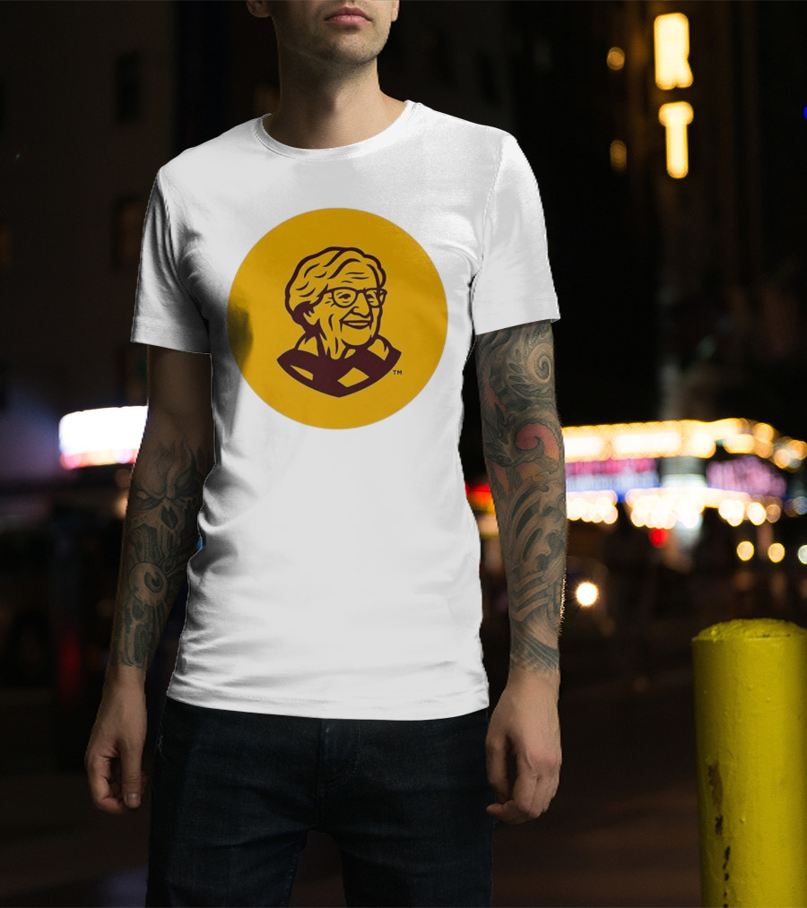 Loyola Chicago Sister Jean Trademark Icon Yellow T-Shirt