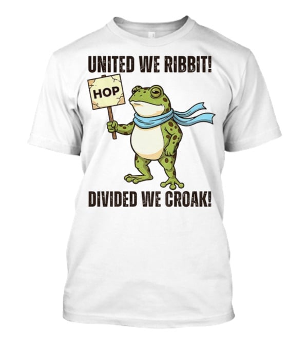 Portland Frog HOP United We Ribbit Divided We Croak 2025 T-Shirt