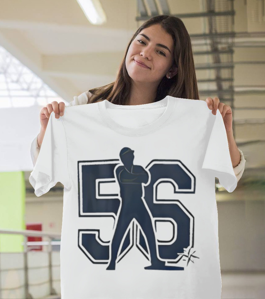 Randy Arozarena 56 Mariners Baseball Silhouette T-Shirt