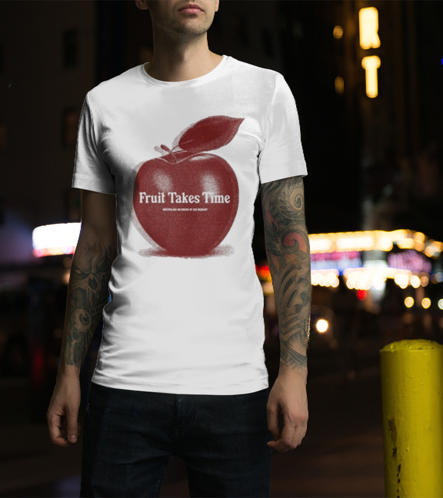 Fruit Takes Time By Seu Worship Red Apple T-Shirt