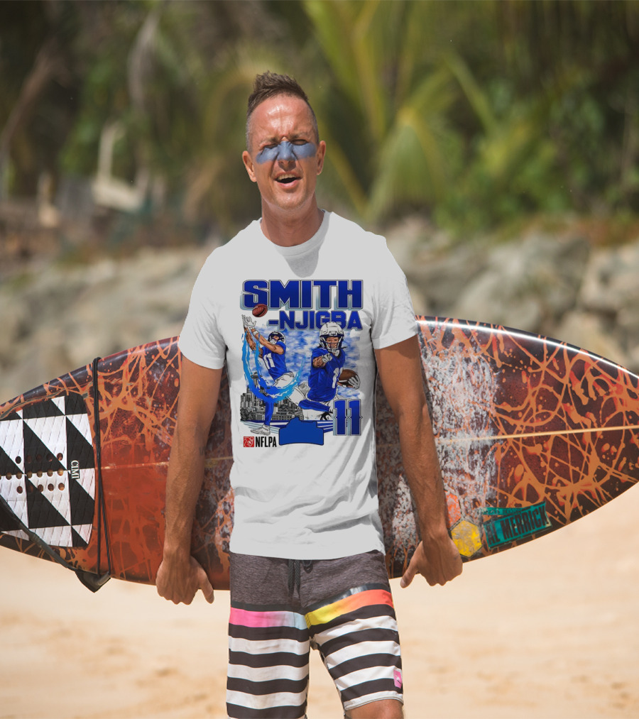 Seattle Seahawks Jaxon Smith-Njigba Skyline NFLPA 11 T-Shirt