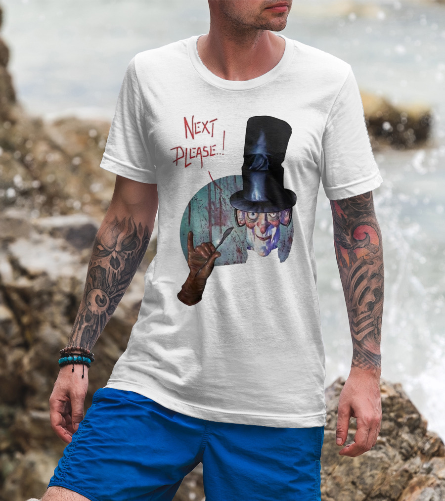 John Bolton1989 Next Please Horror Graffiti Halloween T-Shirt