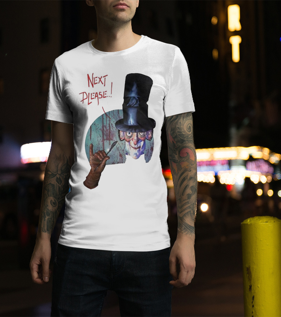 John Bolton1989 Next Please Horror Graffiti Halloween T-Shirt