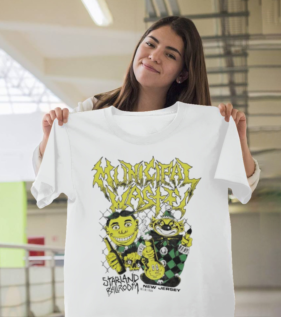 Municipal Waste Toxic Characters New Jersey Event 2023 T-Shirt