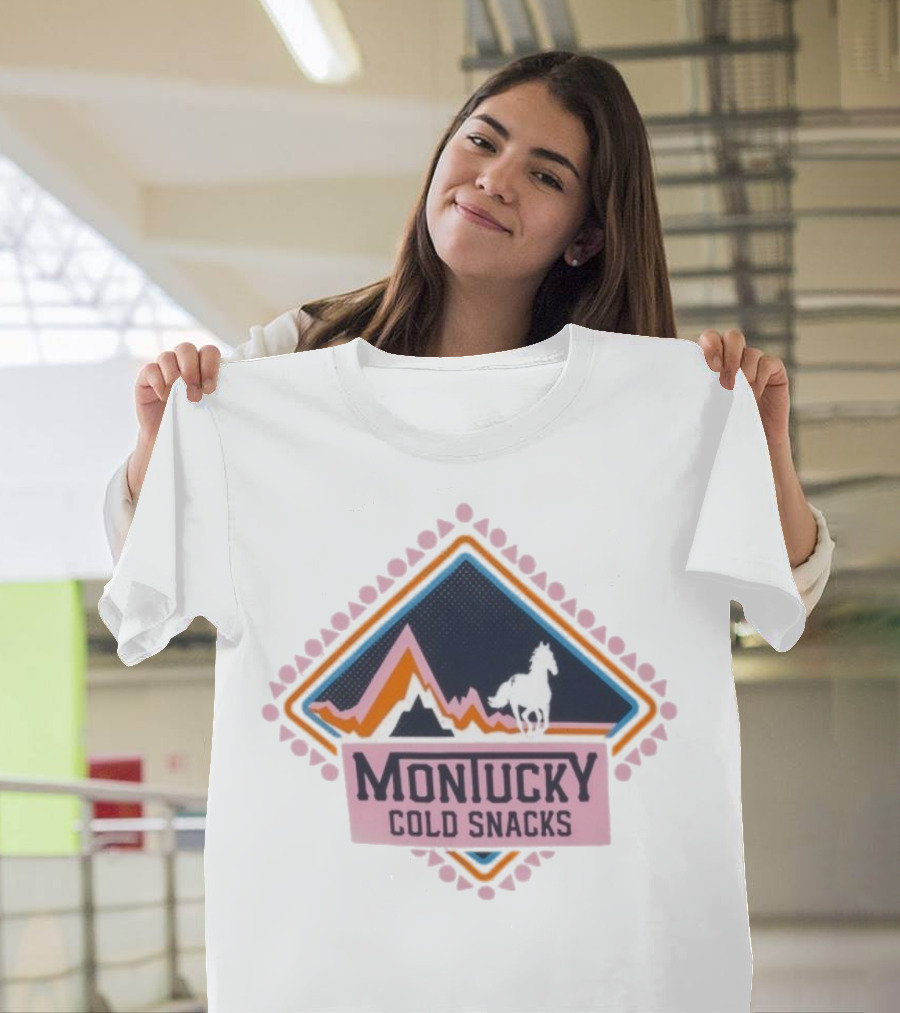 Montucky Cold Snacks Mountain Horse Diamond Scene T-Shirt