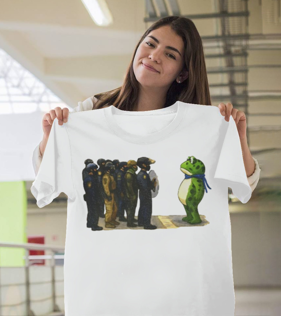Portland Frog Protest Against ICE Deportation Resistance T-Shirt