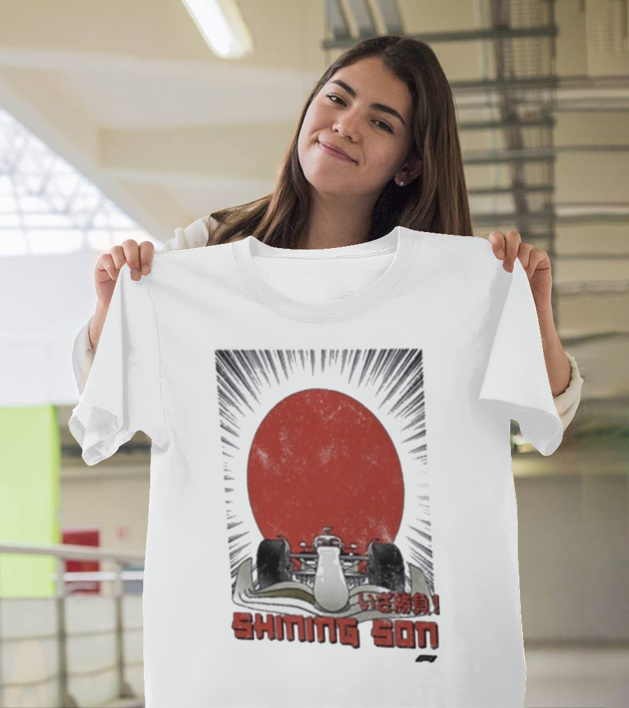 Shining Son Formula 1 Racing Car Japanese Sun T-Shirt