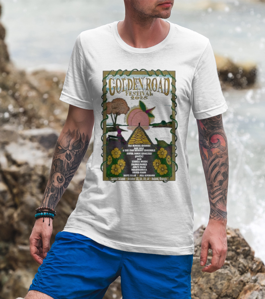 Golden Road Festival Buford Georgia October 17-20 2025 Taj Mahal Quintet Concert Event T-Shirt