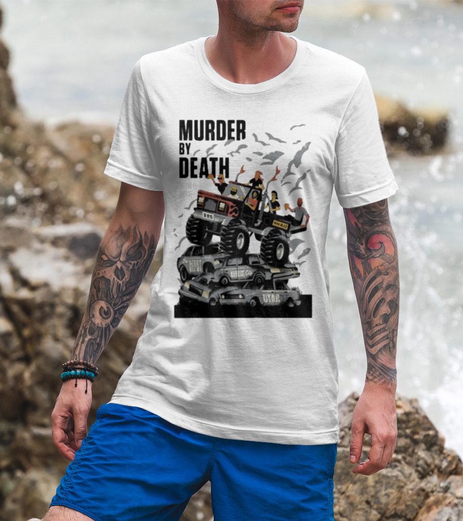 Murder By Death October 19 2025 Salt Lake City Tour Utah Depot Event Monster Truck Illustration T-Shirt