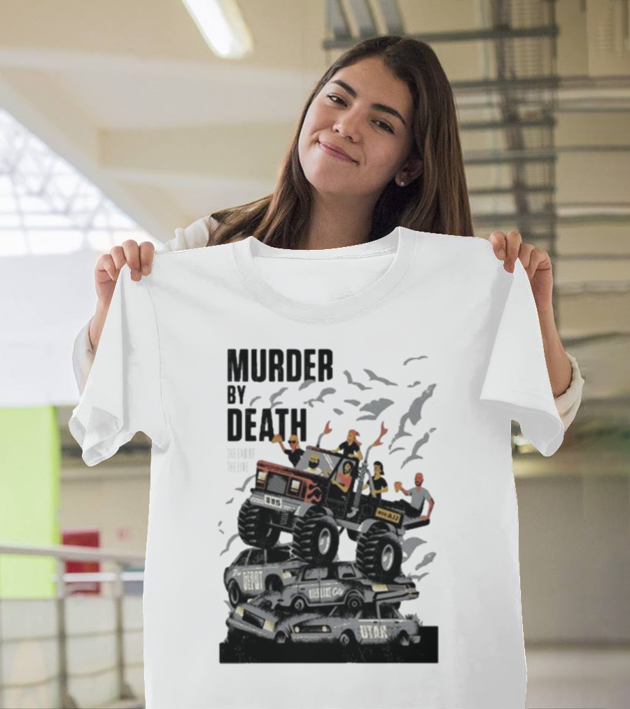 Murder By Death October 19 2025 Salt Lake City Tour Utah Depot Event Monster Truck Illustration T-Shirt