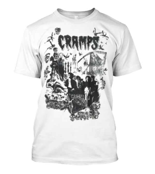 Cramps Punk Rock Psychobilly Tour 1982 Bad Music For Bad People T-Shirt