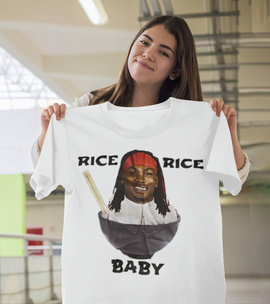 Rashee Rice Rice Baby Bowl Chopsticks Headband T-Shirt