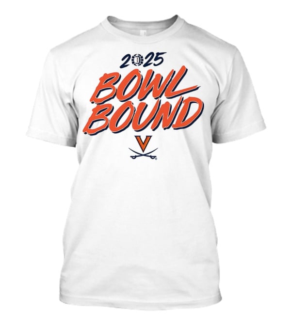2025 Virginia Cavaliers Bowl Bound V Logo T-Shirt