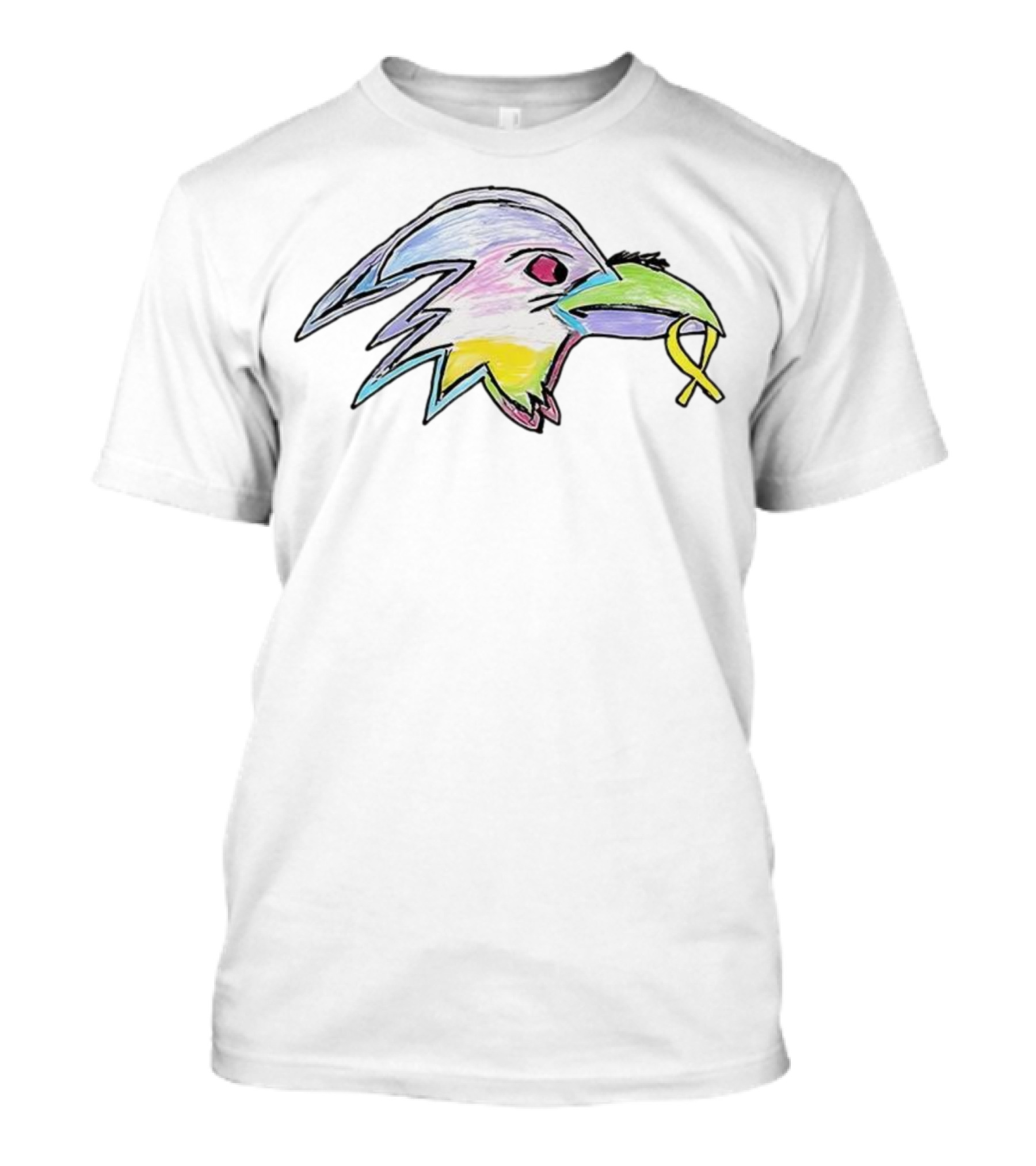 2025 Baltimore Ravens Crucial Catch Rainbow Ribbon T-Shirt
