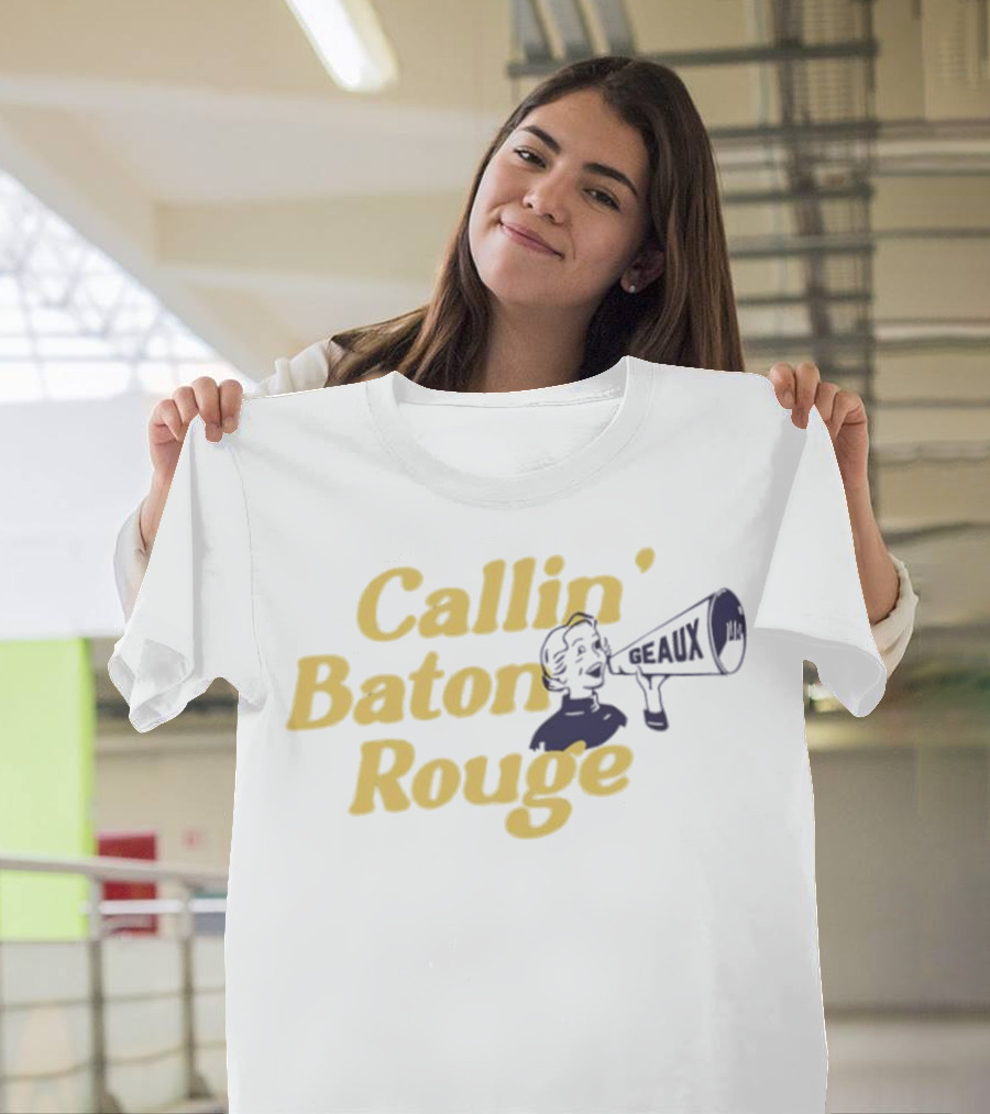 Callin’ Baton Rouge Geaux Megaphone Icon T-Shirt