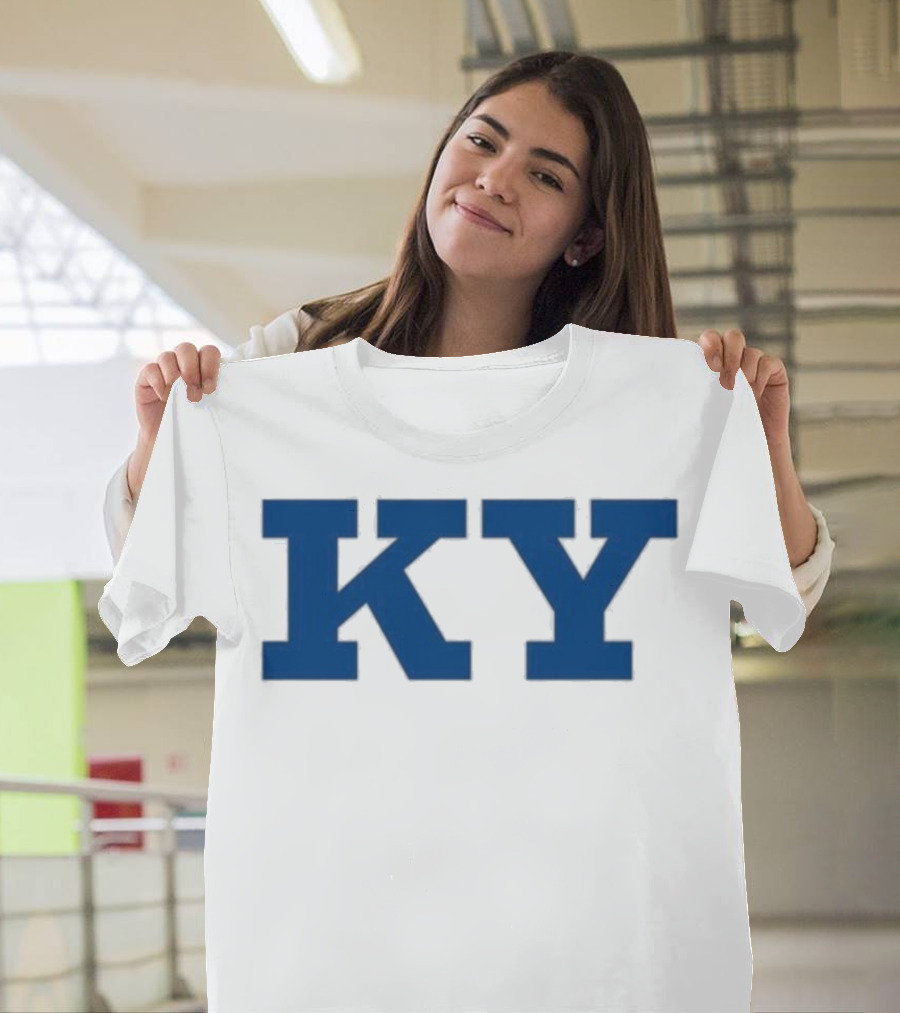 Kentucky KY Bold Blue Letters Iconic State Pride T-Shirt