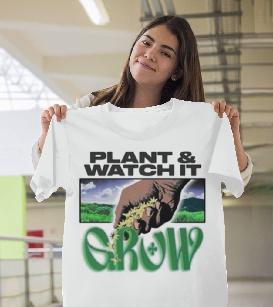 Plant & It Grow Hand With Nature Scenery T-Shirt